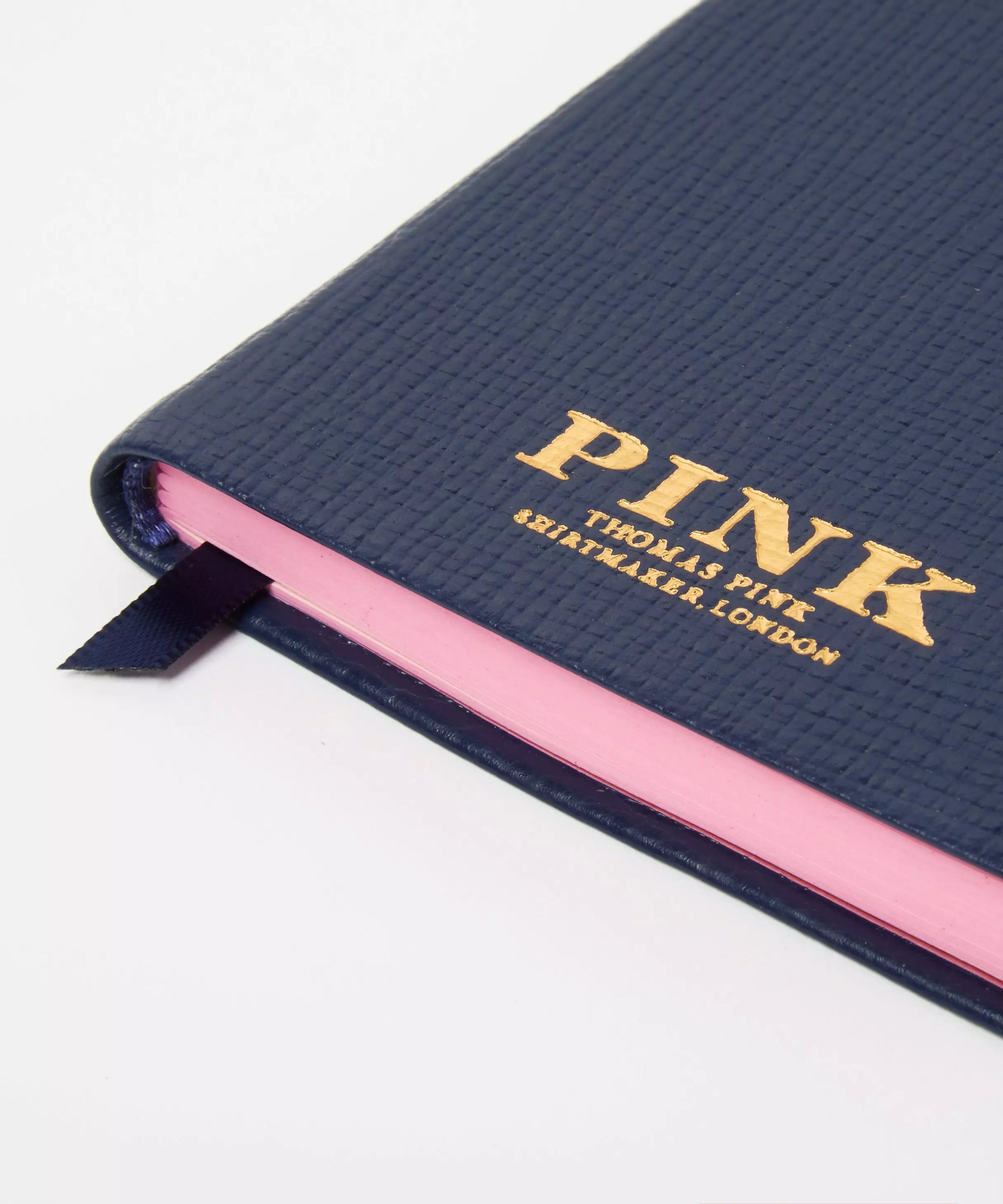 Navy Blue Pocket Size Leather Bound Notebook