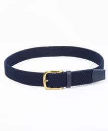 Navy Blue Stretch Woven Belt