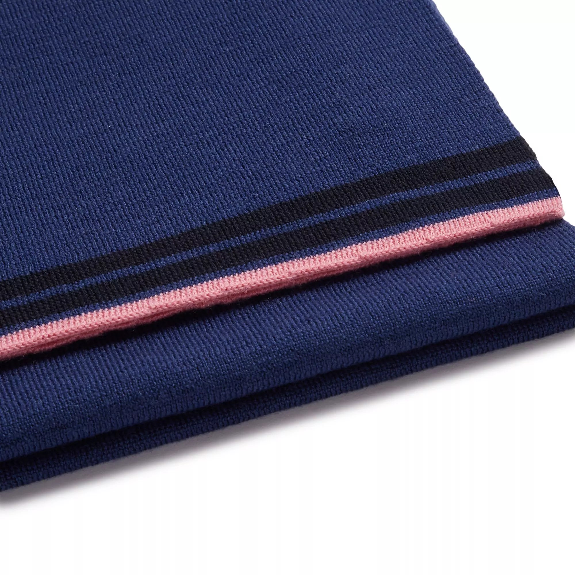 Blue Knitted Merino Wool Hat & Scarf Set