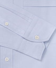 Pale Blue Tailored Fit Smart Casual Button Down Weekend Oxford Shirt