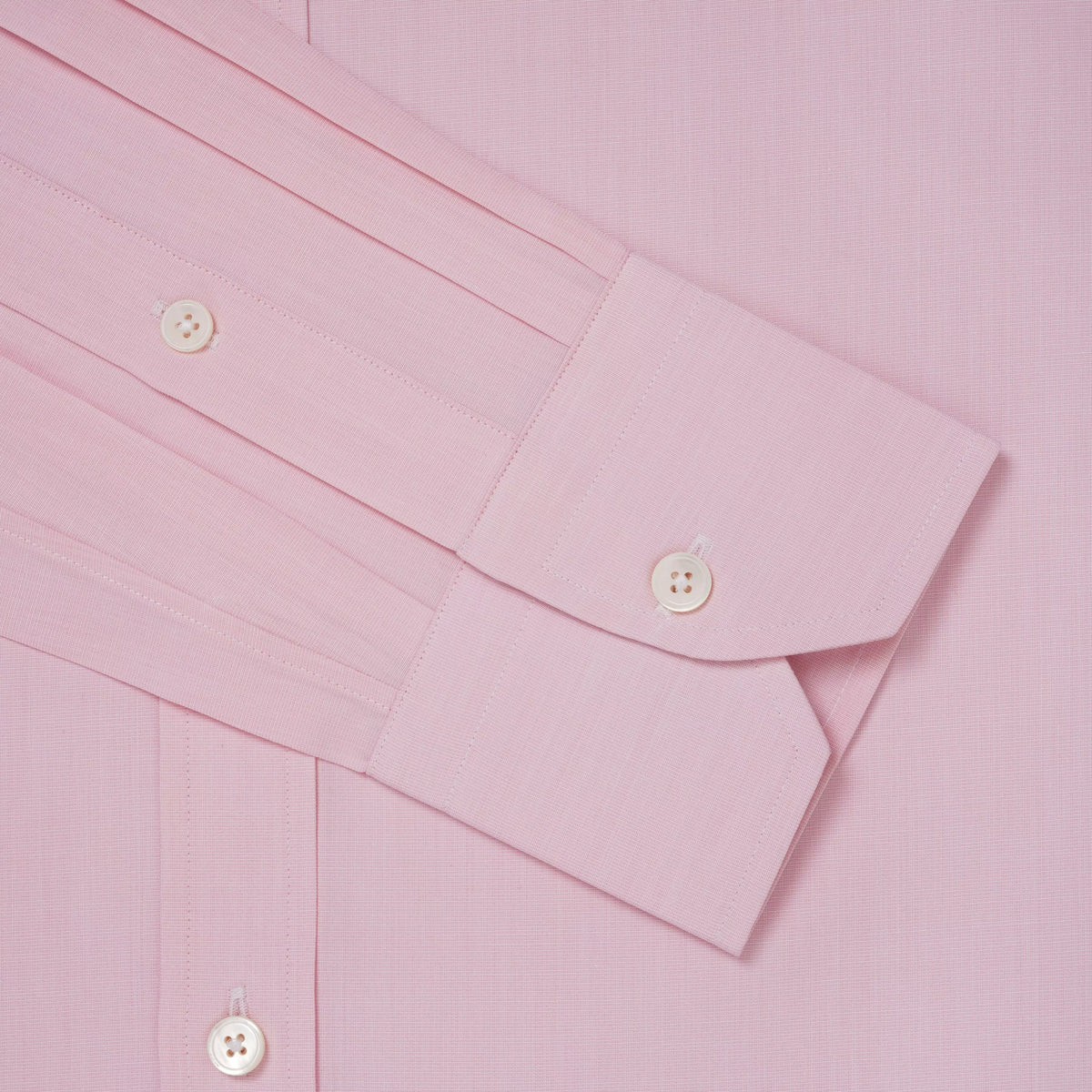 Pink Tailored Fit End on End Formal Shirt