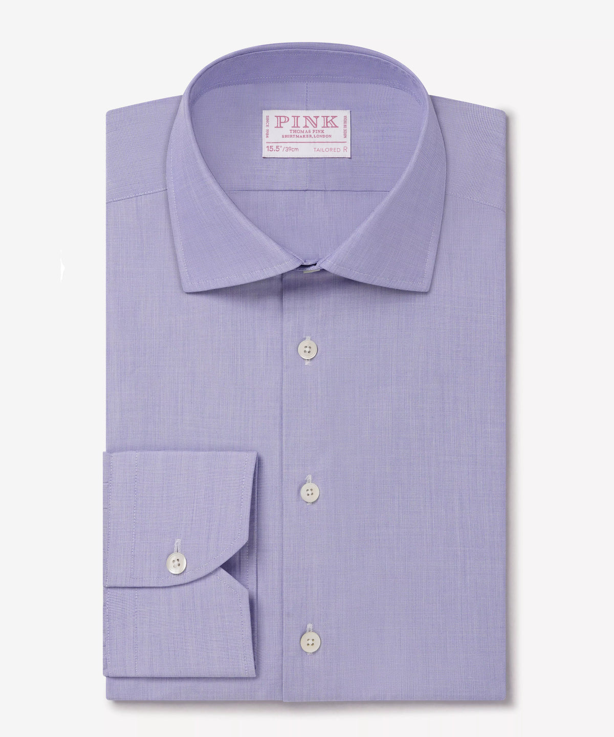 Blue Tailored Fit End on End Formal Shirt