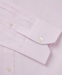 Pale Pink Slim Fit Formal Fine Herringbone Shirt